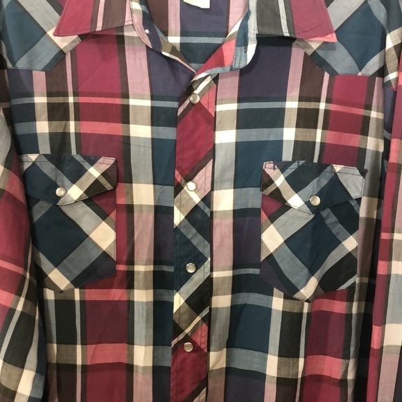 WRANGLER western long sleeve shirts, 2XT - Picture 3 of 5